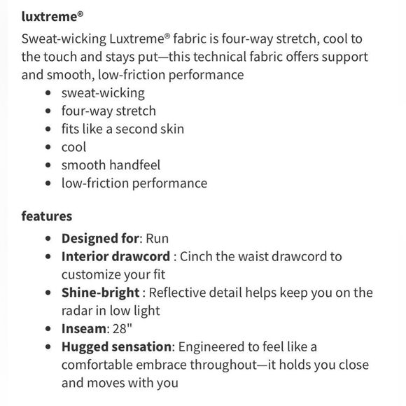 Lululemon Speed Up Tight “Full- On Luxtreme 28” - Picture 10 of 10